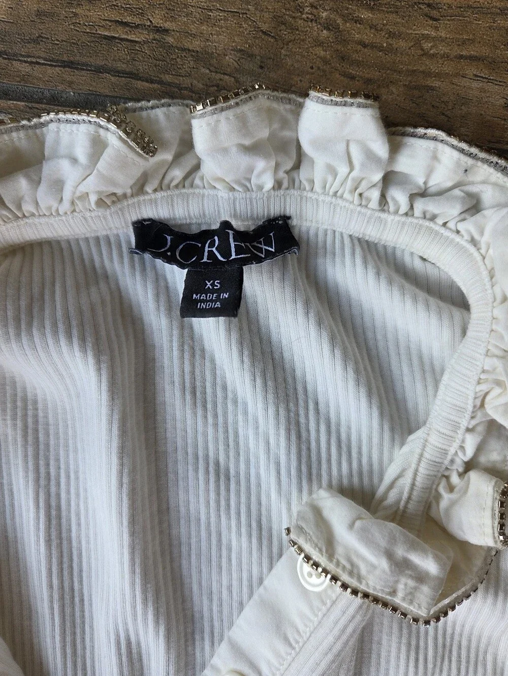 J.Crew Rhinestone Henley - Picture 5 of 6